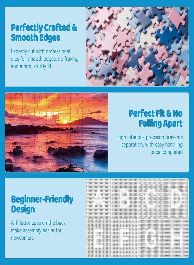 EIYRURU 2000 Piece Jigsaw Puzzle for Adults - Maui Island Sunset Over Pacific Ocean, Challenging & Relaxing Puzzle Game, Glossy Recycled Paper, Great for Mindful Play & Gift (39 x 28 in) - Image 4